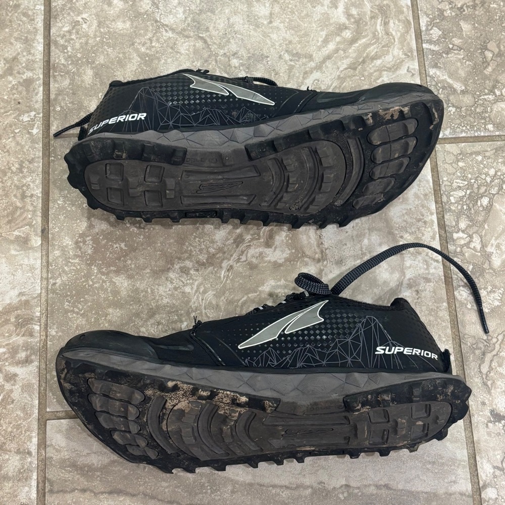 Altra Superior 4 Mens Trail Running Shoes Black Gray ALM1953G000 Size 7 - Picture 8 of 12